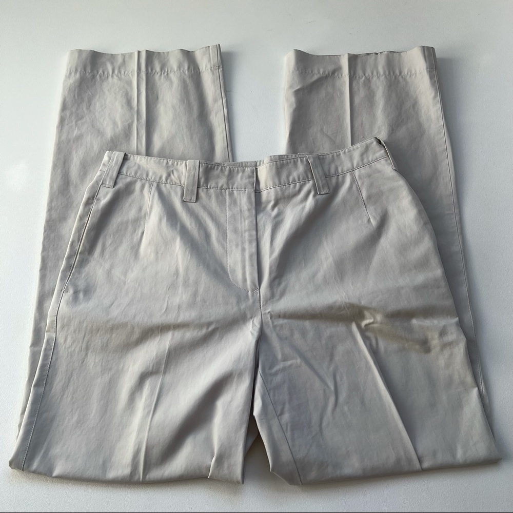 Sofie D'Hoore Khaki Chino Trousers 100% Cotton Made in Belgium Size Eu40